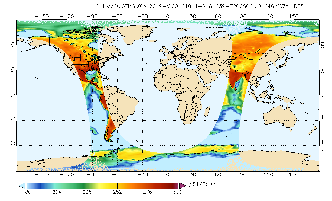Common Calibrated Brightness Temperature from GPM ATMS on NOAA-20 (GPM_1CNOAA20ATMS)